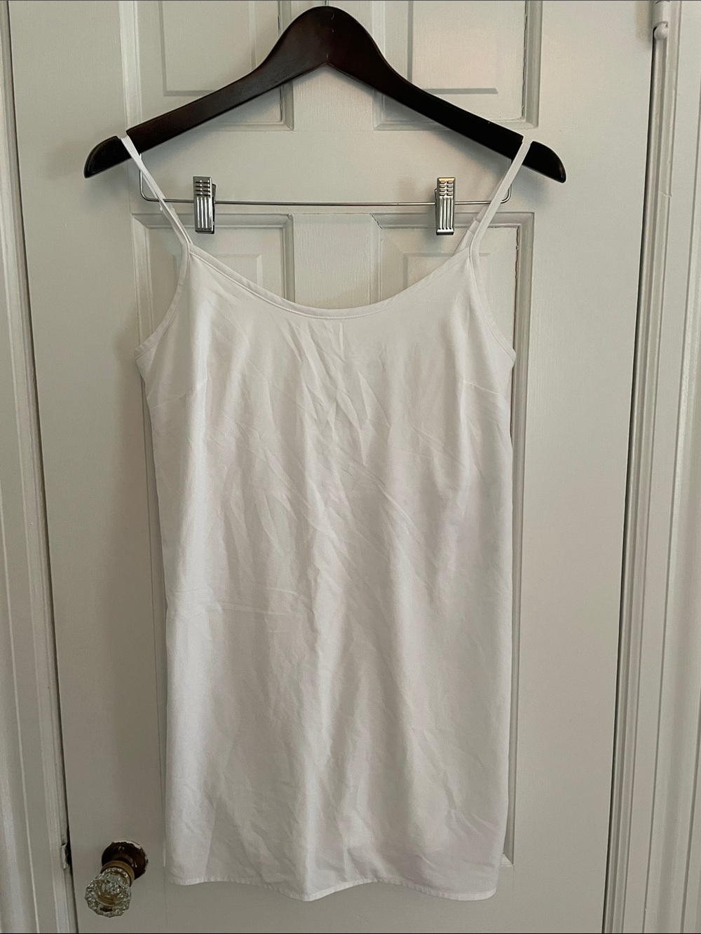 Gap fit White Slip Dress with Spaghetti Straps